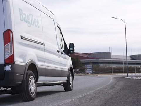 BagBee arrives at Keflavik Airport