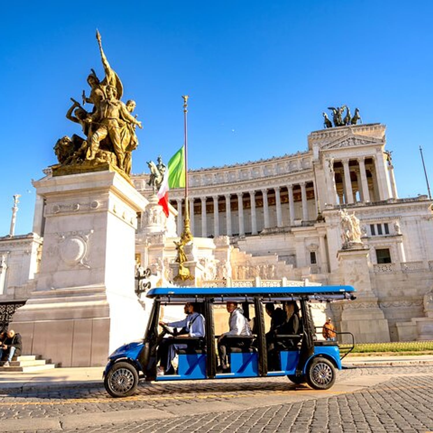 Rome Golf Cart Tour with Gelato