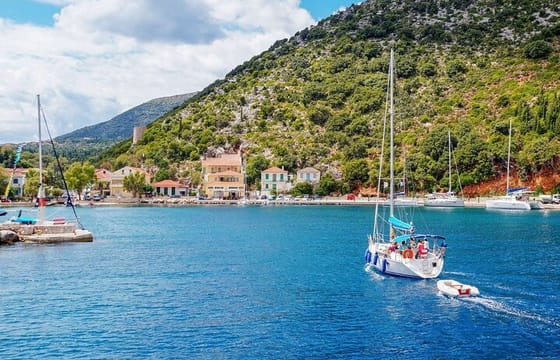 Ithaca Island Guided Bus Tour from Kefalonia