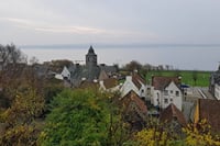 the view of Culross and the River Forth