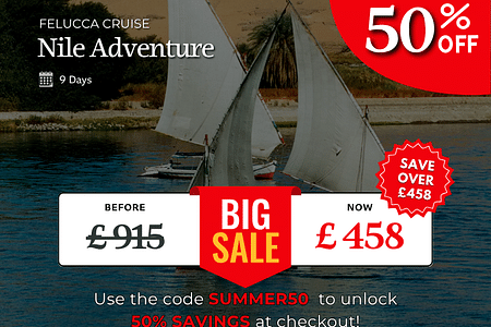 Nile Adventure: Felucca Cruise, Pyramids, Luxor & Red Sea Exploration