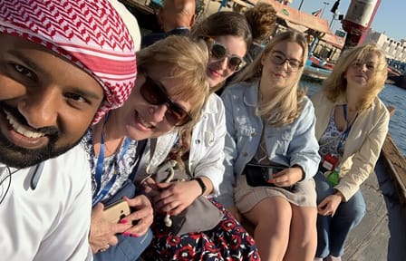 Cultural Tour of Dubai's Old Town, Blue Mosque, and Marina