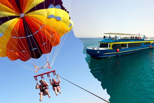 Semi Submarine Snorkeling & Fly Parasailing Adrenaline-Hurghada
