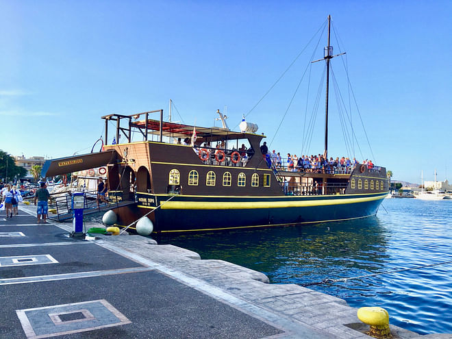 Boot mit Piraten-Themenausflügen, Kos, Griechenland