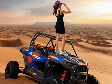 Dubai Private Red Dune Buggy Safari with BBQ Dinner in VIP Camp
