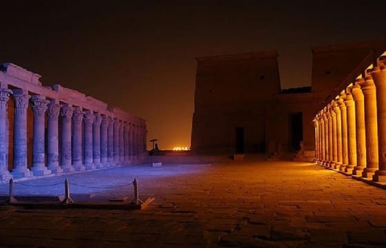 Sound and Light Show at Philae Temple in Aswan