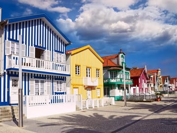 Colored houses in Costa Nova