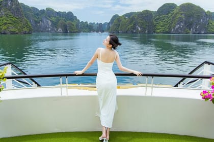 Heritage Luxury Day Cruise 6 Hours Explore Halong Bay FROM Harbor