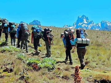 5-Day Hiking Tour of Mt Kenya via Sirimon Route from Nairobi