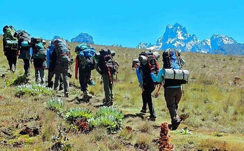 5-Day Hiking Tour of Mt Kenya via Sirimon Route from Nairobi