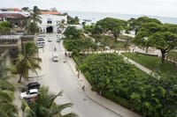 Forodhani park and Old Fort. The main entrance is where our tour starts from.