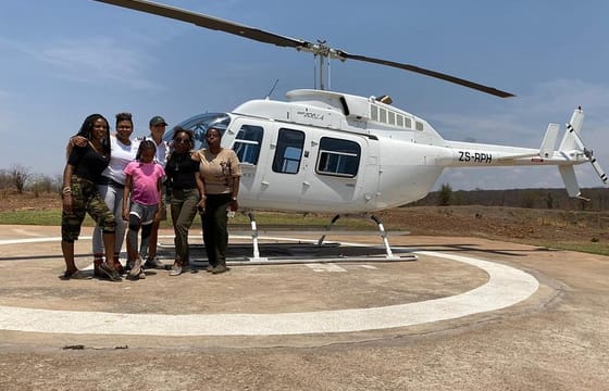 25 minutes scenic helicopter flight above Victoria Falls-Zimbabwe