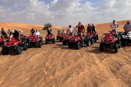 All in one Dubai Desert Safari ATV or Buggy Camelride BBQ Dinner 