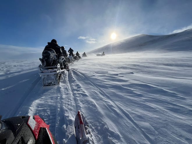 Lake Mývatn Snowmobile tour from Akureyri photo 4