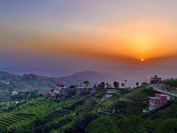 Sunset views from Nagarkot
