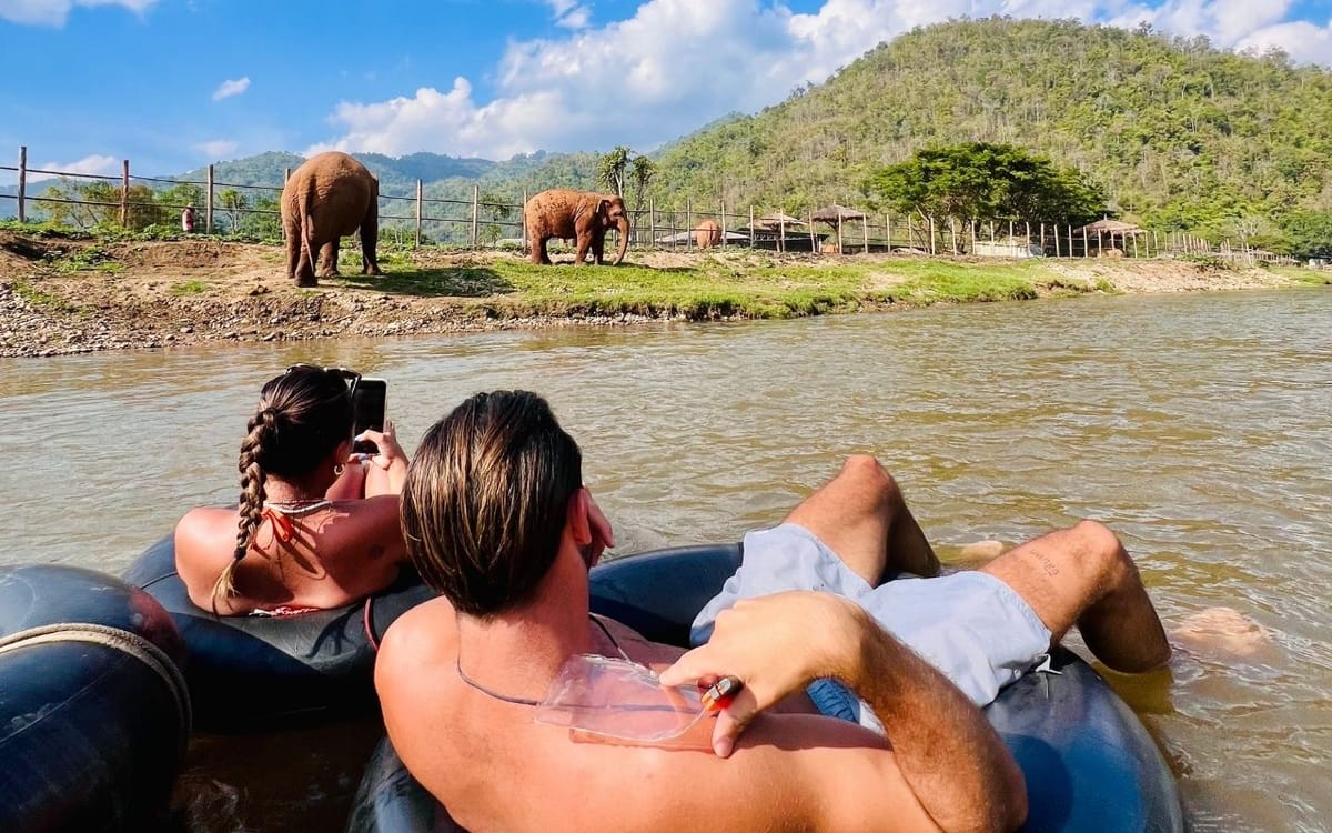 Chiang Mai Half-Day Adventure: River Tubing & Waterfall Slide