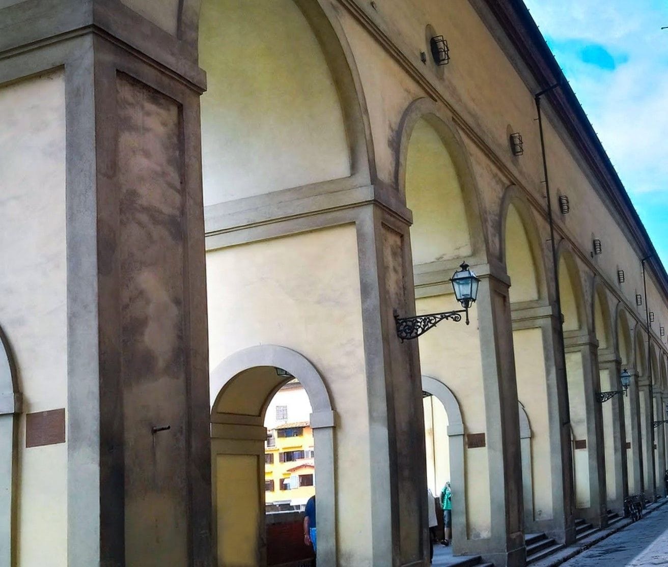 View of the Loggia on the bank of the Arno River 
