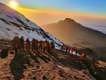 Sunrise trek to the summit.
