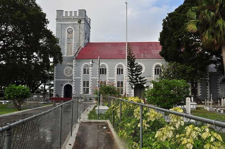 Image of St. Mary's Church, an additional sight on our guided walking tour of Bridgetown's history.