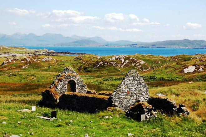 Electric biking on Inishbofin Island. Galway. Self guided.  10