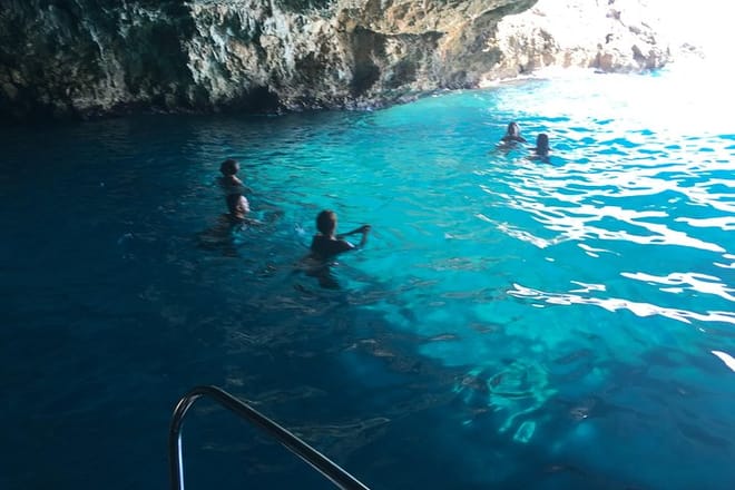Blue Cave swimming
