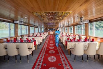 Dragon King Cruise Luxury Day Tour in Halong from Hanoi Transfer