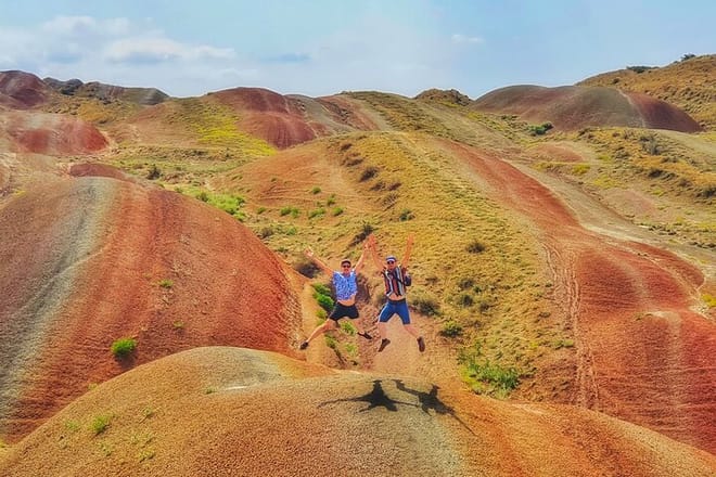 Colorful mountains in Georgia