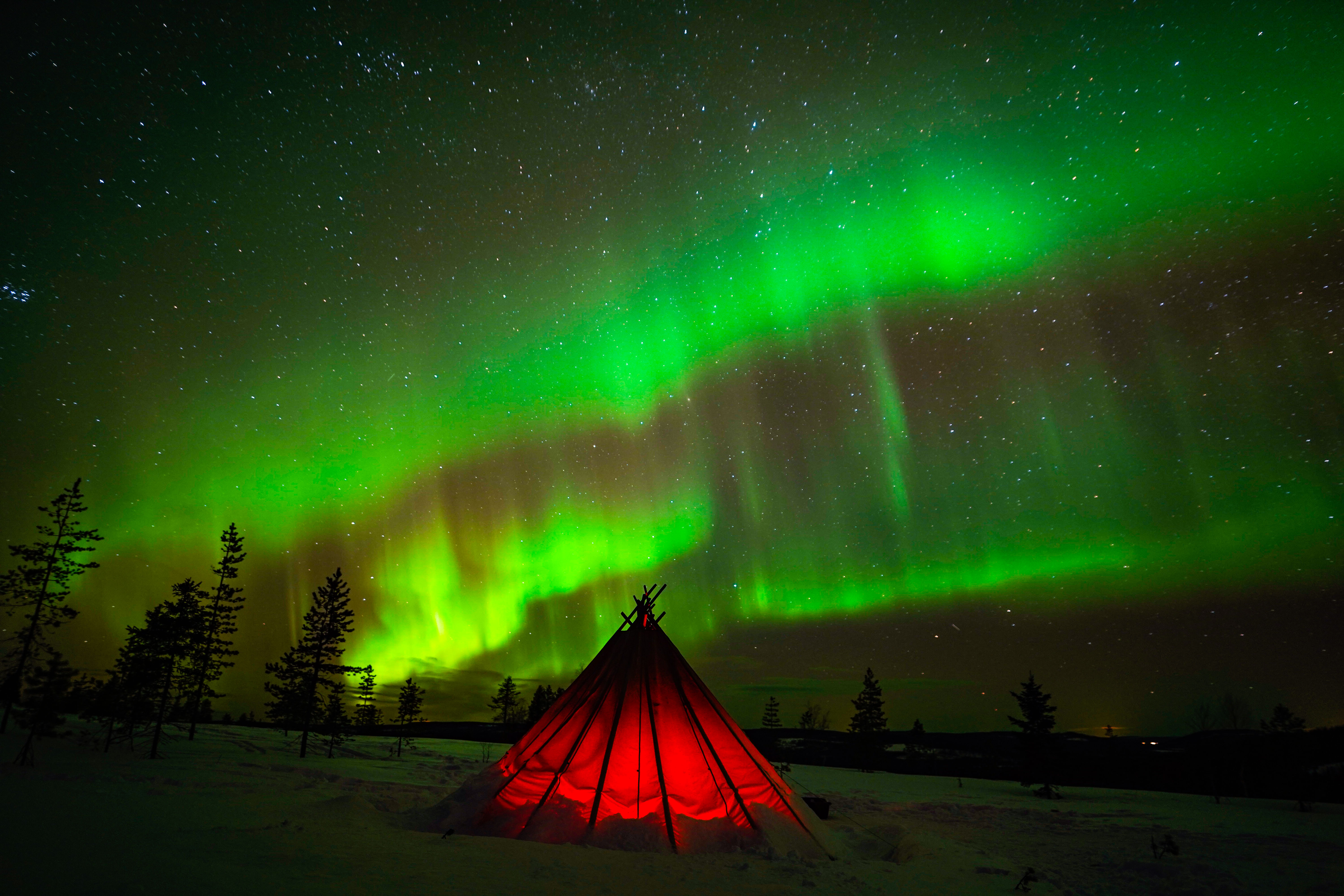 Private tipi in the wilderness...