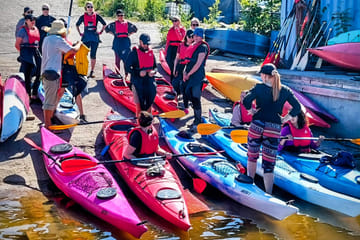 Kayaking Tour of Helsinki's Waterways at Sunset