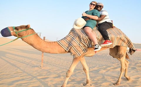 Evening Desert Safari with, Dune Bashing, Camel Ride, sand board