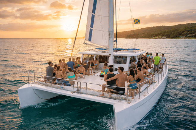 Ocho Rios Catamaran: Sunset Dinner, DJ & Open Bar Party Cruise photo 6