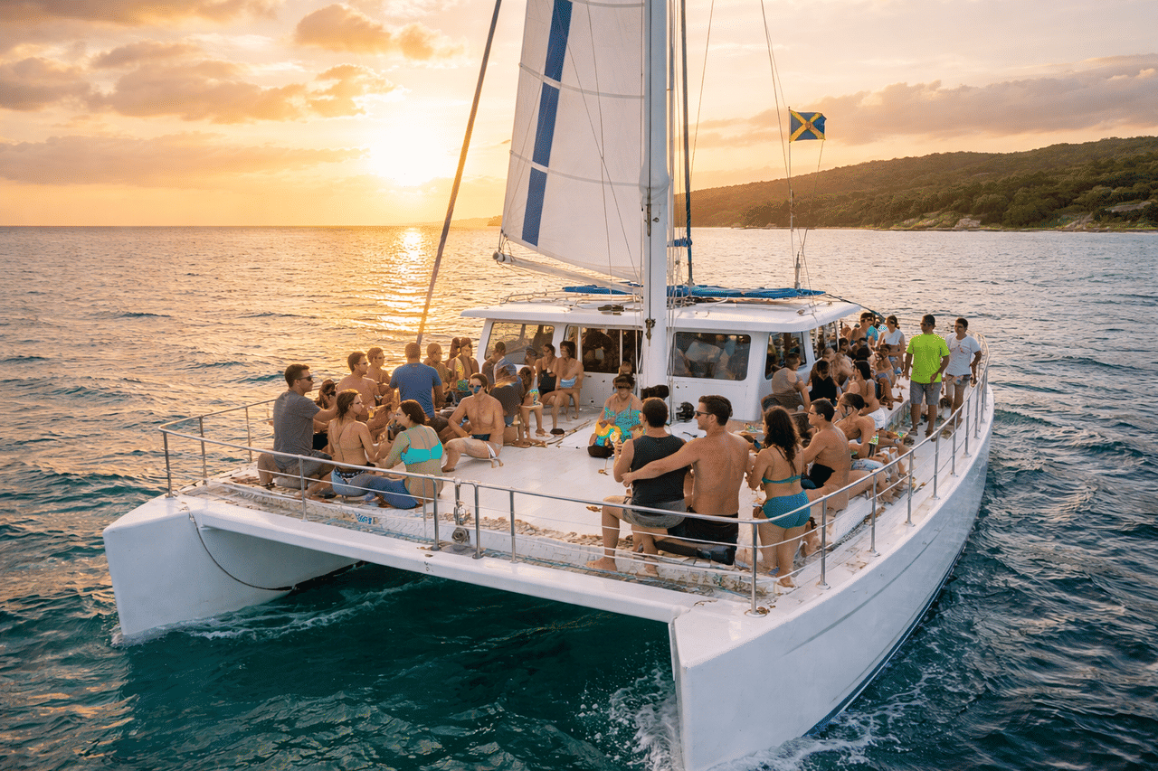 Ocho Rios Catamaran: Sunset Dinner, DJ & Open Bar Party Cruise 6