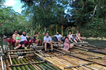 Triple Combo Bamboo Rafting With Limestone Massage ,Zip Lining and ATV