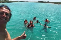 Bacalar Seven Color Lagoon Boat Adventure with Grill Option  7