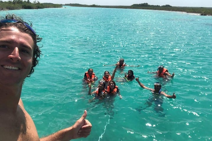 Bacalar Seven Color Lagoon Boat Adventure with Grill Option  7