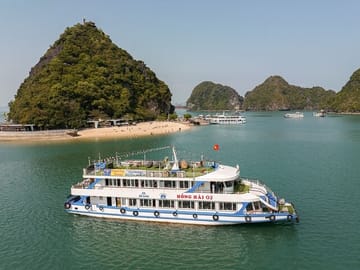 Halong Bay Full-Day Cruise with Lunch Meal, Cave ,Island & Beach