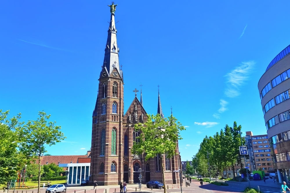The Augustijnenkerk along the route of the Eindhoven scavenger hunt City Detective.
