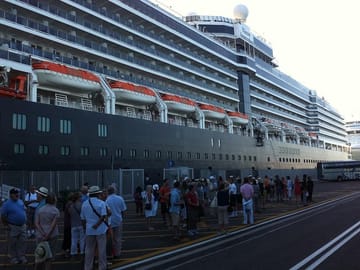 Morning Pick up under the ship at the port of civitavecchia