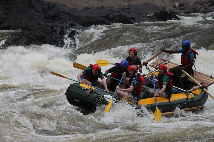 Zambezi Whitewater Rafting White Rhino Walking Safari Combo Tour