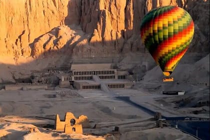 Luxor Hot Air Balloon West Bank and Felucca Self Guided Tour
