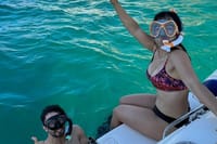 Gear up to explore the underwater world near the Sea Lions on your private yacht and snorkeling tour in Cabo!