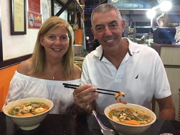 Enjoy " Vietnamese Noodle Crap Soup"