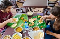 South Indian Lunch with Banana leaf