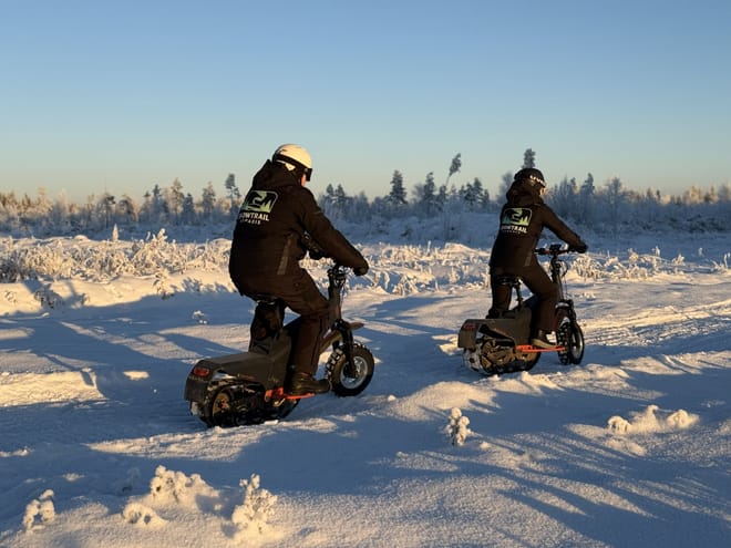 Private Electric Reindeer safari to Santa’s Hidden Cabin