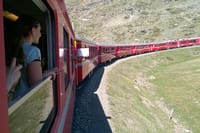 On board the Bernina Express