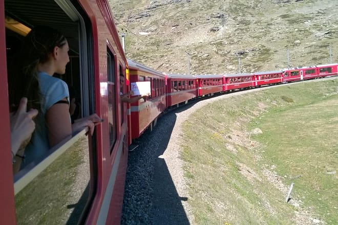 On board the Bernina Express