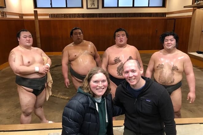 Tokyo Ryogoku Sumo Morning Practice + Photo Shoot with Wrestlers 10