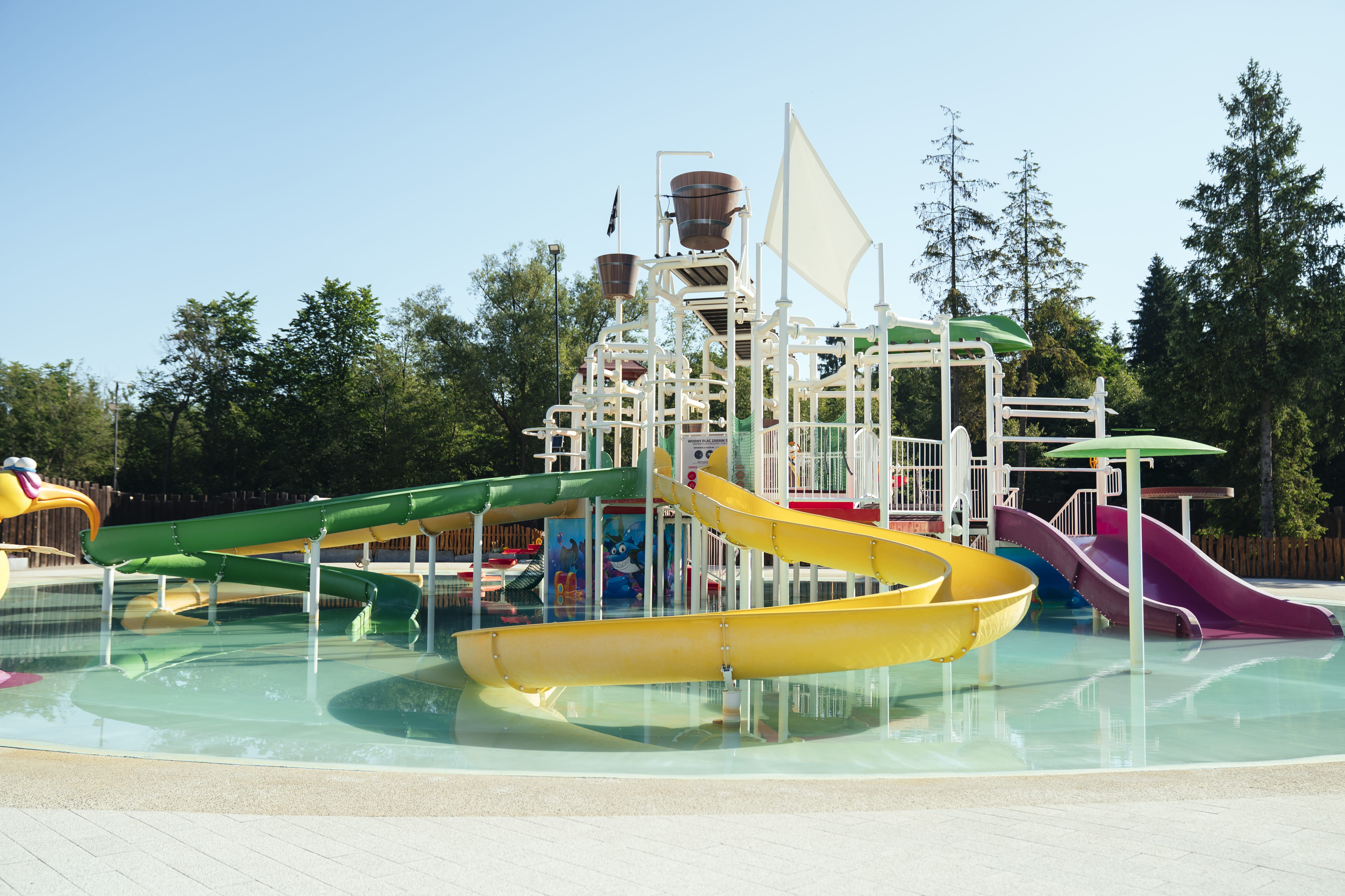 Gorący Potok children's zone water playground — family thermal baths Szaflary Poland