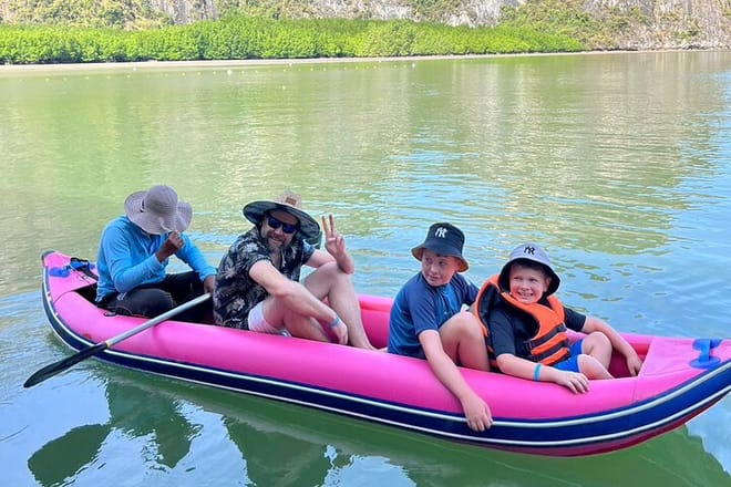 Canoeing at surrounding lagoons