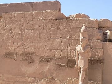 King Ramses the third at Karnak temple